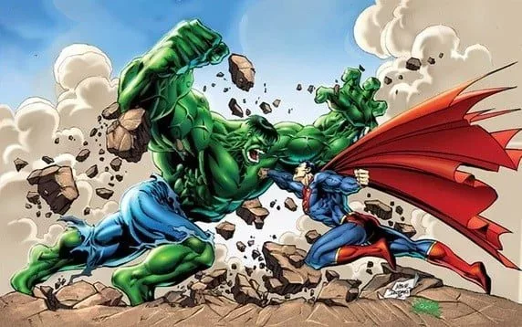 main qimg 36deb2a0f5c511065fc0d7eeb9e362f4 c jpg webp Watch : Fight between Superman and The Incredible Hulk