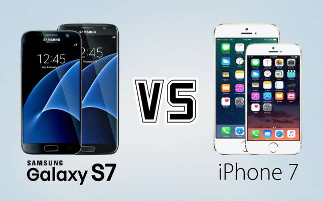 Samsung galaxy S7 vs iphone 7