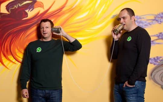 Jan Koum and Brian Acton1 WhatsApp Co-founder, Jan Koum quits Facebook over privacy matter.