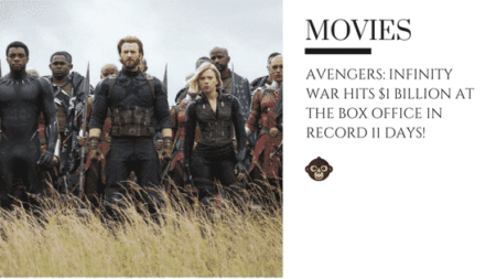 avengers AVENGERS: INFINITY WAR Hits $1 Billion in Record 11 Days!
