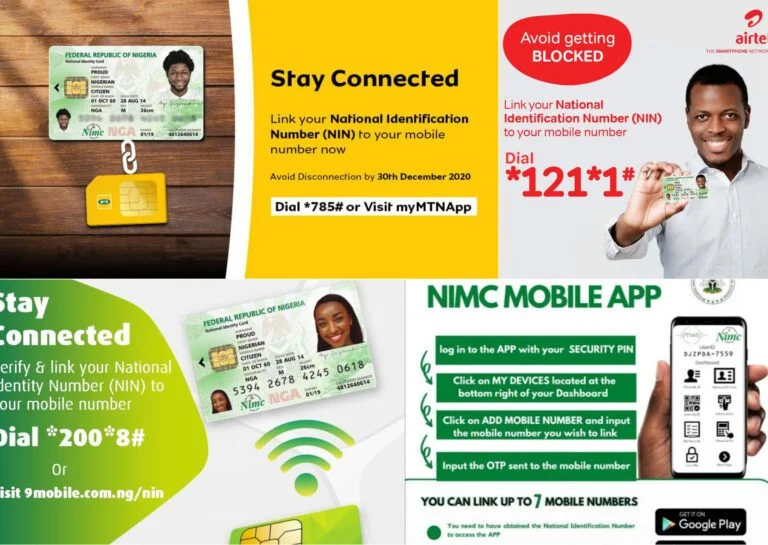 Link NIN To MTN, Airtel, Glo, and 9mobile