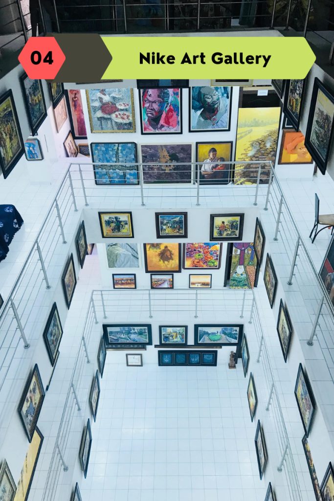 The five-story building located in Lekki Peninsula holds over 8000 works of art, largely Nigerian and African, as well as Nike's second textile museum.