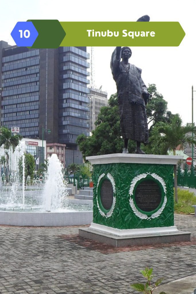  The square is home to a number of important landmarks, including the Central Mosque and the Lagos City Hall. It is also home to a number of sculptures and other public artworks, including a bronze statue of Tinubu herself.