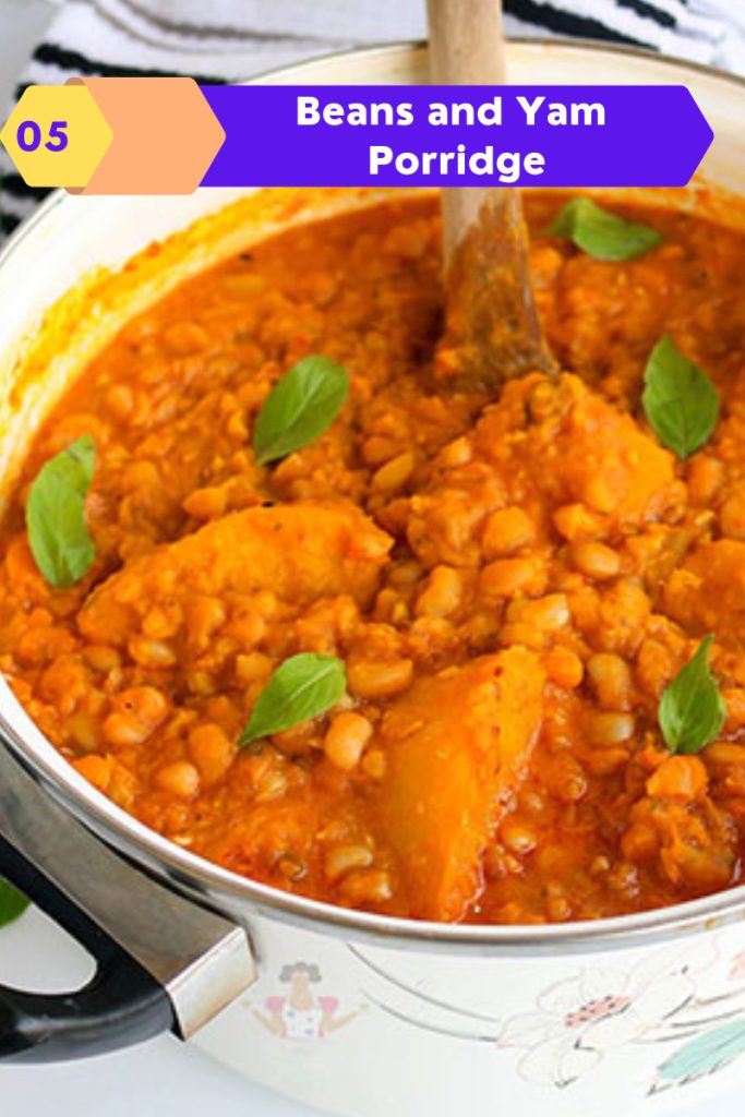 Beans and Yam Porridge Recipe Image