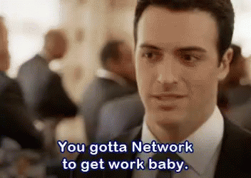 White Man Talking about Networking Gif
