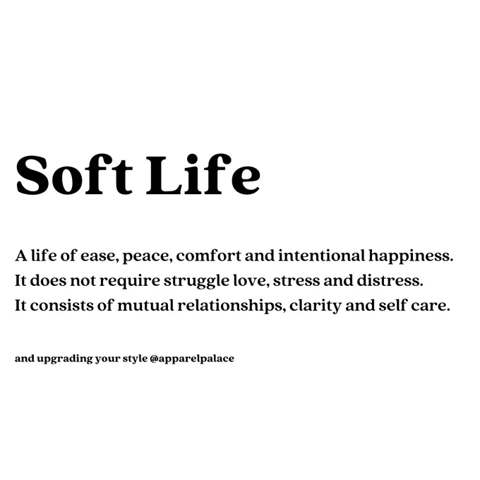 Soft life Definition. Vision board