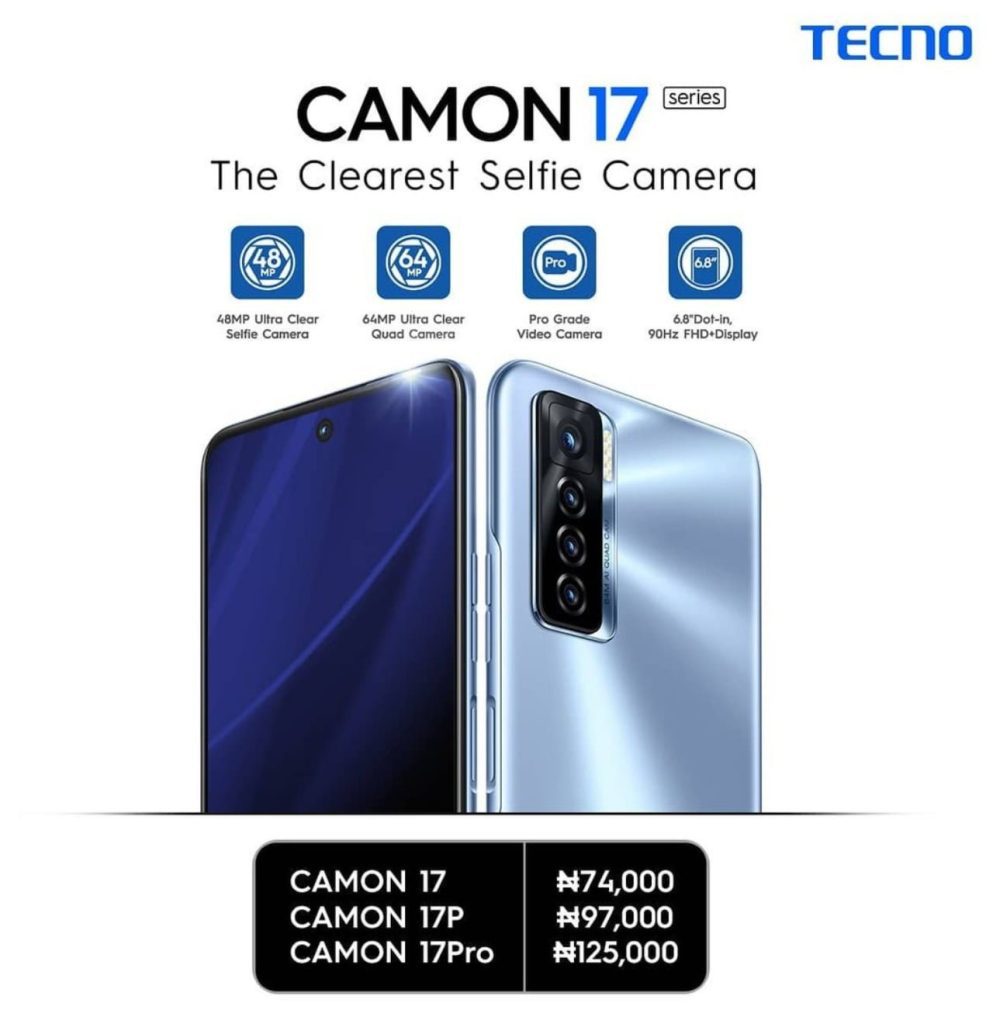 Click away with TECNO's Camon 17 Pro and take pictures that are just as beautiful as you!