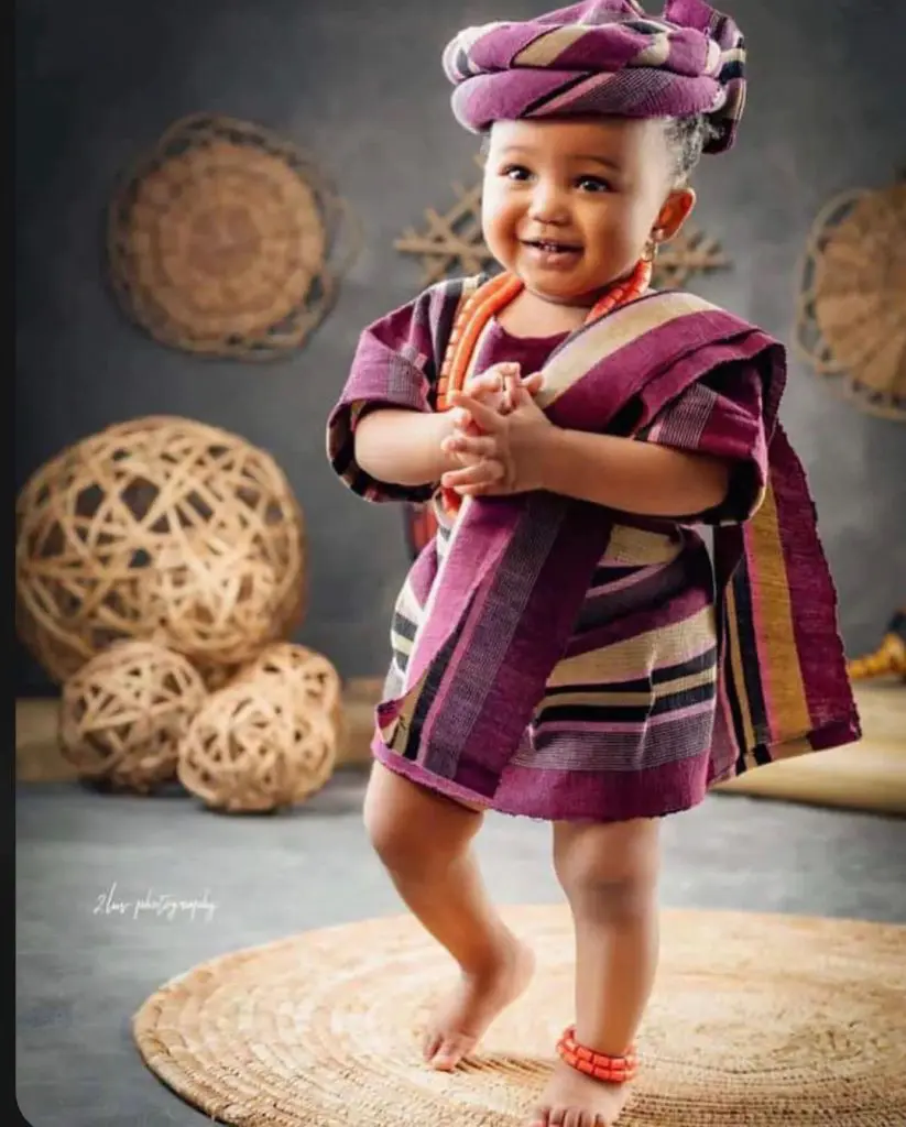 354586474 219316061004788 8681907420210006761 n 1 Top 10 Aso Oke styles for your Baby Girl