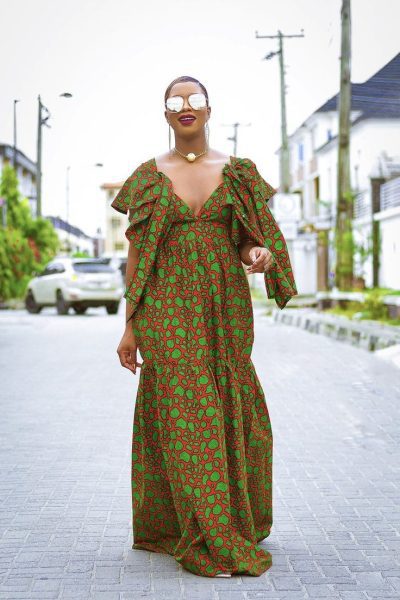 asoebiguest.com a look at the ever trendy and beautiful ankara maxi dresses 2023 25 400x600 1 15 Ankara Gown Styles for All Kinds of Asoebi Occasion