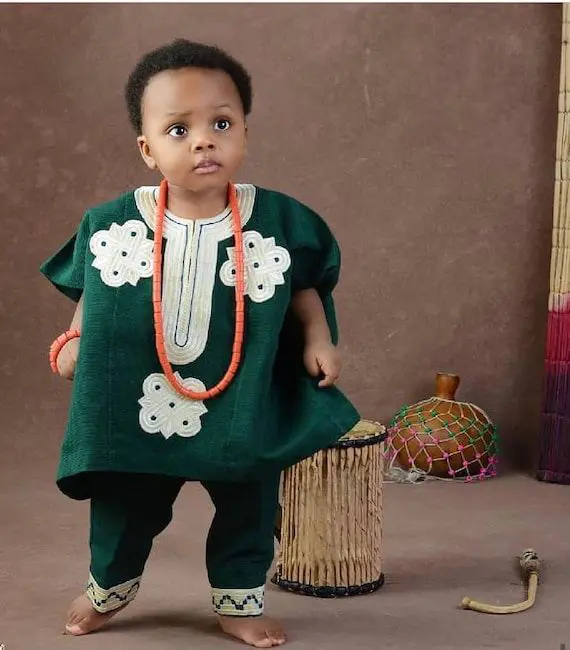 image 18 Top 5 Aso Oke Styles for Your Baby Boy