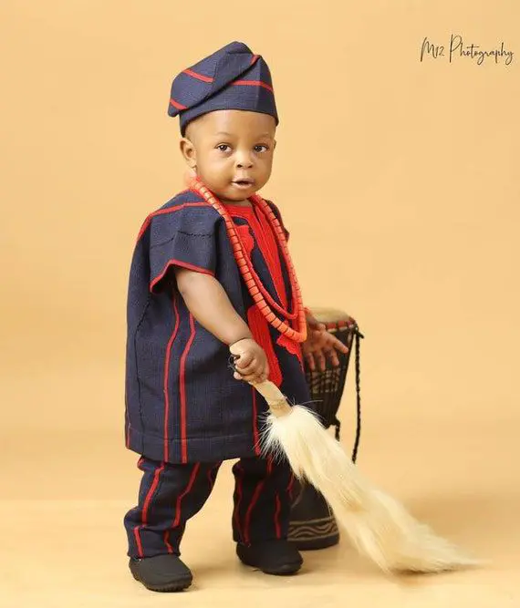 image 20 Top 5 Aso Oke Styles for Your Baby Boy