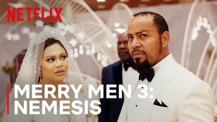 Ramsey Nouah and Nadia Buari in Merry Men 3 1 10 Must-See Nigerian Movies/Series Streaming on Netflix - March 2024