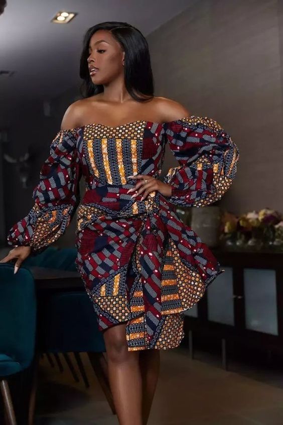 00181ddc2abc568335adde7180135960 5 Must-Have Short Ankara Gown Styles for 2024 You Can’t Miss
