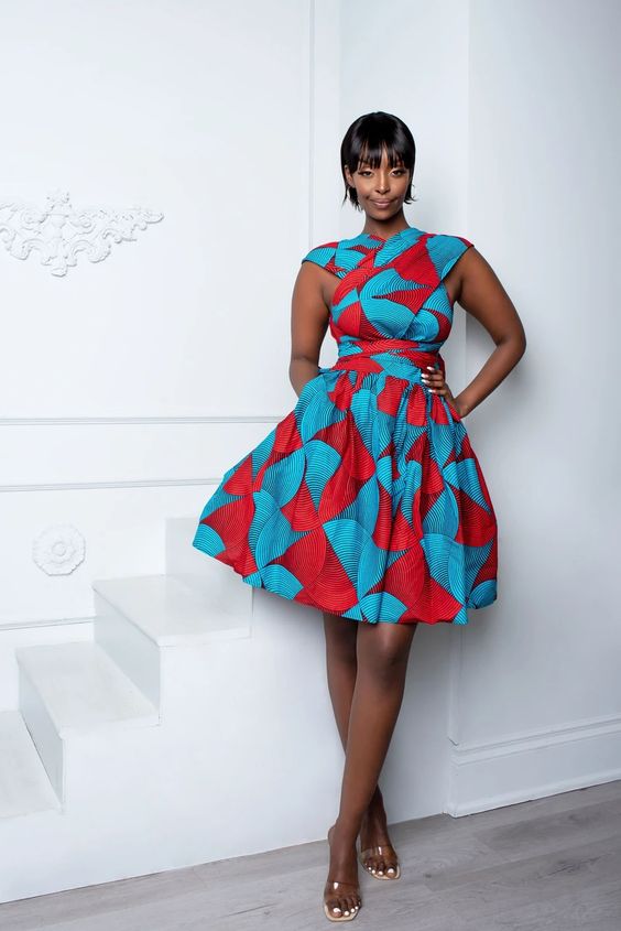a59411b300defff1601842af54ec99cd 5 Must-Have Short Ankara Gown Styles for 2024 You Can’t Miss